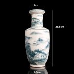 ZSEDP Hand-Painted Vase Ink Colored Mountain Antique Porcelain Vase Ancient Porcelain Collection - Image 4