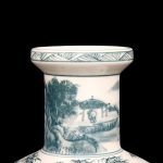 ZSEDP Hand-Painted Vase Ink Colored Mountain Antique Porcelain Vase Ancient Porcelain Collection - Image 6