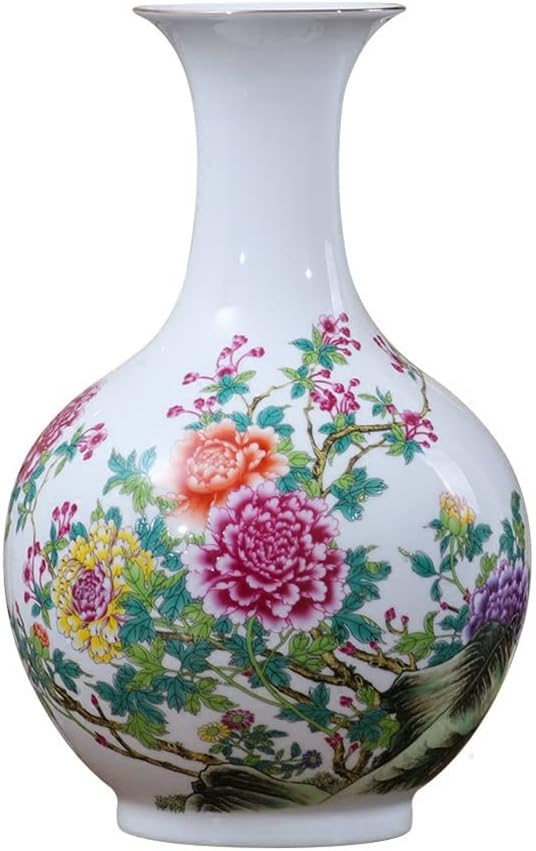260105035559733_1 ZSEDP Antique Vase with Flowers Patterns Ceramic Table Vase Porcelain Decorative Vase - Image 1