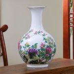 ZSEDP Antique Vase with Flowers Patterns Ceramic Table Vase Porcelain Decorative Vase - Image 6