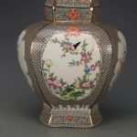 ZSEDP Jingdezhen Antique Enamel Square Vases Flowers and Birds Pattern Ancient Porcelain - Image 6