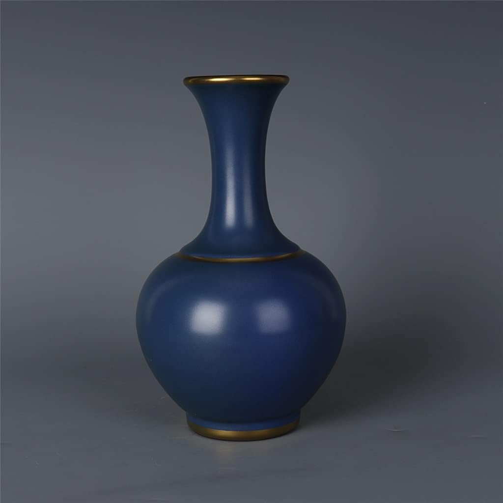 260105035559856_1 ZSEDP Blue Inlaid Gold Vase Antique Porcelain Study Ornaments Collection Home Decorations - Image 1