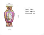 ZSEDP Jingdezhen Ceramic Vase Decoration Antique Enamel Porcelain Fishtail Vase Gift Classical Home - Image 5