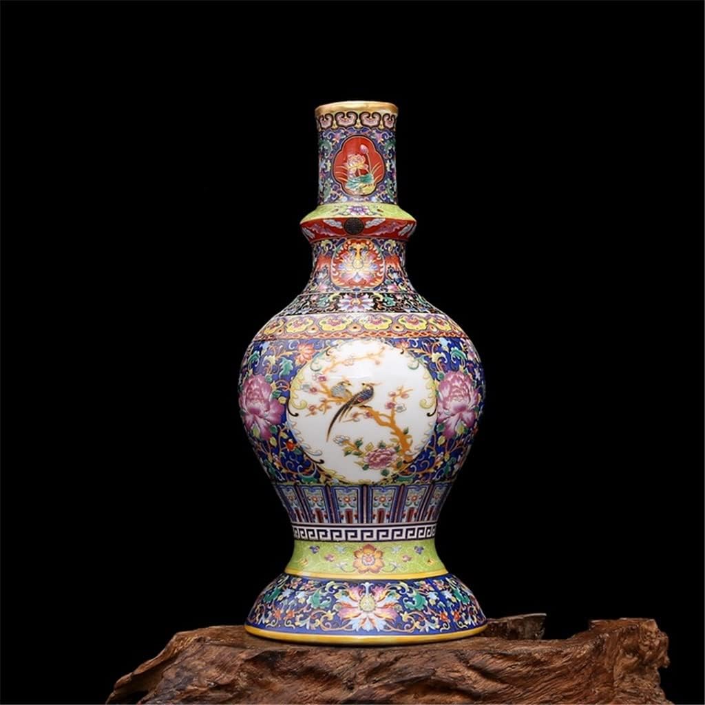 260105035559913_1 ZSEDP Jingdezhen Antique Enamel Vase Pagoda Vases Flowers and Birds Pattern Ancient Porcelain - Image 1