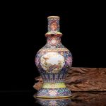 ZSEDP Jingdezhen Antique Enamel Vase Pagoda Vases Flowers and Birds Pattern Ancient Porcelain - Image 2