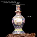 ZSEDP Jingdezhen Antique Enamel Vase Pagoda Vases Flowers and Birds Pattern Ancient Porcelain - Image 3