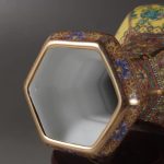 ZSEDP Enamel Hexagon Vase Gold Flowers and Birds Chinese Style Classical Home Furnishing Vase Antique Ornaments - Image 3