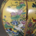 ZSEDP Enamel Hexagon Vase Gold Flowers and Birds Chinese Style Classical Home Furnishing Vase Antique Ornaments - Image 6