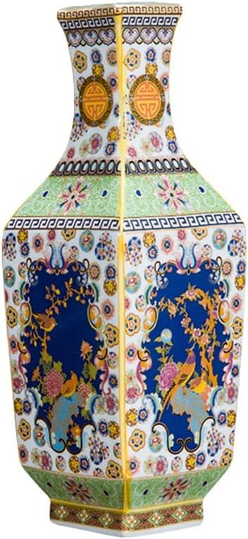 260105035600548_1 ZSEDP Ceramic Vase Decoration Antique Enamel Powder Color Porcelain Small Mouth Square Vase Gift Classic Home - Image 1