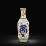 ZSEDP Ceramic Vase Decoration Antique Enamel Powder Color Porcelain Small Mouth Square Vase Gift Classic Home - Image 3