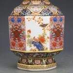 ZSEDP Antique Ceramic Vase Enamel with Flower Birds Pattern Old Ancient Porcelain Offcial Kiln - Image 6