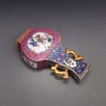 ZSEDP Jingdezhen Ceramic Antique China Porcelain Double Eeared Enameled Square Flat Vase - Image 2