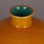 ZSEDP Jingdezhen Yellow Glaze Meiping Vase Antique Vase Collection Home Furnishings - Image 2