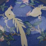 HOUKAI Antique Vase Traditional Chinese Style Blue Ceramic Snowflake Bird Flower Vase for Home Office Decoration - Image 7