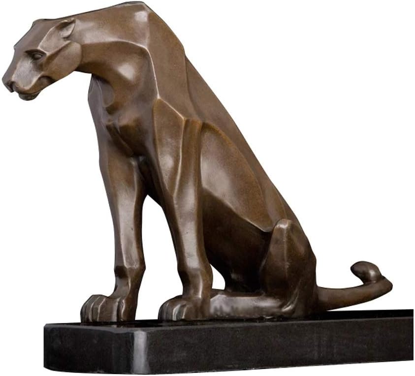260106101934757_1 MJWDP Sculpture Bronze Abstract Leopard Statue Animal Figurine Antique Cheetah Artwork for Office Desktop Decor - Image 1