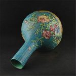 Boge Classic Green Ceramic Vase Embossment Antique Porcelain Flower Vase for Decoration - Image 4
