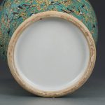 DSHGDJF Hand-Painted Green Rose Magpie Plum Vase Antique Porcelain Vase Jingdezhen Porcelain Living Room Bedroom Office Vase Ornaments - Image 3
