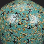 DSHGDJF Hand-Painted Green Rose Magpie Plum Vase Antique Porcelain Vase Jingdezhen Porcelain Living Room Bedroom Office Vase Ornaments - Image 4