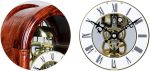 TREXD European Retro Mechanical Desk Clock Living Room Clock Ornaments Antique Solid Wood Desk Clock Home Clock Decoration - Image 5
