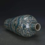 ZHYH Antique Ceramic Vase Hand-Painted Blue Sea Pattern Vintage Decoration Porcelain Vase - Image 3