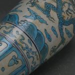 ZHYH Antique Ceramic Vase Hand-Painted Blue Sea Pattern Vintage Decoration Porcelain Vase - Image 6