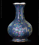 ZHYH Jingdezhen Porcelain Enamel Floor Vase Rose Vase Flower Arrangement Antique Chinese Style Living Room Antique - Image 2