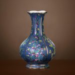ZHYH Jingdezhen Porcelain Enamel Floor Vase Rose Vase Flower Arrangement Antique Chinese Style Living Room Antique - Image 3