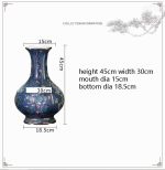 ZHYH Jingdezhen Porcelain Enamel Floor Vase Rose Vase Flower Arrangement Antique Chinese Style Living Room Antique - Image 6