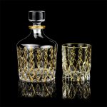 XXXDXDP Hand-painted Gold Whisky Set 7-piece Antique Decanter Set For Household Use Wine Glass Set - Image 3