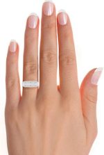VVS Certified Antique Square Design 18K White Gold/Yellow Gold/Rose Gold With 1.58 Carat Round Shape Natural Diamond Wedding Ring For Men - Image 5