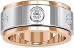 VVS Diamond Wedding Band Ring with Antique Design Round Natural Diamond in 14K White/Yellow/Rose Gold Eternity Ring for Women | Natural Diamond Wedding Ring for Her | Bridal Ring (0.1 Ct, IJ-SI)