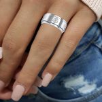 VVS Diamond Wedding Band Ring with Antique Design Round Natural Diamond in 14K White/Yellow/Rose Gold Eternity Ring for Women | Natural Diamond Wedding Ring for Her | Bridal Ring (0.1 Ct, IJ-SI) - Image 3
