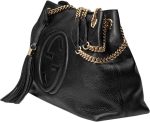 Gucci Soho Large Leather Chain Shoulder Handbag Black BHFO 5480 - Image 4