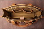 FEER Men's Briefcase Casual Tote Large Capacity Shoulder Bag Zipper Pocket for 14" Laptop - Image 3
