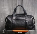 DLOETT Handbag Men's Large Capacity Travel Bag Shoulder Messenger Bag Lightweight Business Travel Luggage Bag - Image 2