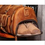 BZLSFHZ Men's Genuine Leather Travel Bag Business Handbag First Layer Cow Leather Gym Bag Leather Duffel Bag (Color : A) - Image 4