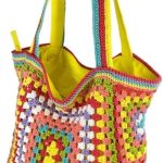TKFDC Bohemian Crochet Women Shoulder Bags Knitting Large Tote Bag Casual Lady Handbags Big Shopper Purses Summer (Color : D, Size : 1)