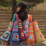 TKFDC Bohemian Crochet Women Shoulder Bags Knitting Large Tote Bag Casual Lady Handbags Big Shopper Purses Summer (Color : D, Size : 1) - Image 3