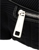 FENDI FF Woven Black Canvas Belt Bag - Image 6
