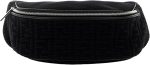 FENDI FF Woven Black Canvas Belt Bag - Image 8