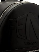 FENDI Roma Warped Logo Black Leather Backpack 7VZ042 - Image 2