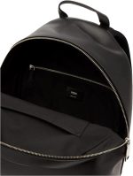 FENDI Roma Warped Logo Black Leather Backpack 7VZ042 - Image 3