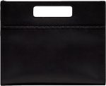 FENDI Logo 2-Way Smooth Black Leather Small Tote Bag 7VA547 - Image 2