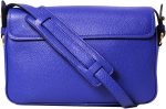 Prada Men's Vitello Phenix Royal Blue Leather Flap Crossbody Bag 1BD163 - Image 4