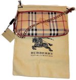 Burberry Haymarket Nova Check Clara Leather Wristlet - Image 3