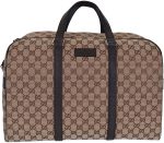 Gucci Duffle Travel Militare GG Beige Ebony Tmoro Bag Handbag Italy New