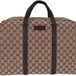 Gucci Duffle Travel Militare GG Beige Ebony Tmoro Bag Handbag Italy New