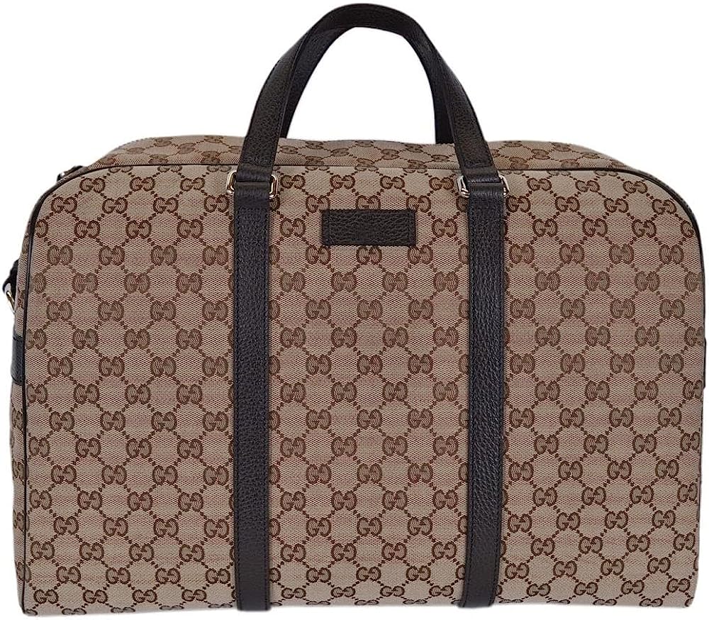 251024163743631_1 Gucci Duffle Travel Militare GG Beige Ebony Tmoro Bag Handbag Italy New - Image 1