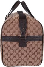 Gucci Duffle Travel Militare GG Beige Ebony Tmoro Bag Handbag Italy New - Image 5