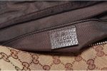 Gucci Duffle Travel Militare GG Beige Ebony Tmoro Bag Handbag Italy New - Image 8